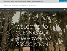 Tablet Screenshot of cuernavacahoa.com